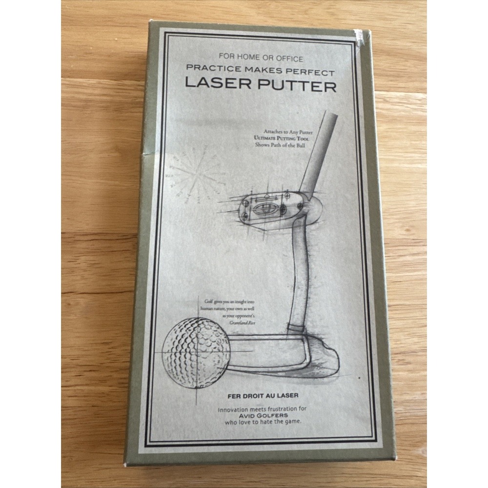 Restoration Hardware Laser Putter "Practice Makes‎ Perfect" For Home or Office